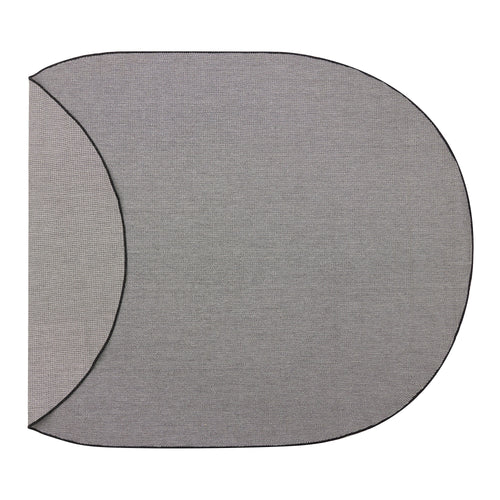 Buitenkleed Ovaal Mono - Zwart/Wit - Dubbelzijdig - EVA Interior - 200 x 290 cm