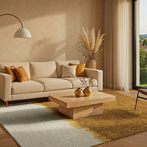 Lola&Moi vloerkleed Ocher - geel -80x150cm - vtwonen shop