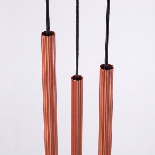 Sollux Lighting Hanglamp ARCHE 3P rode oker - 20x20x120cm