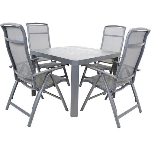 Lesli Living bistrostoel Lotis - antraciet - 61,5x65x114cm