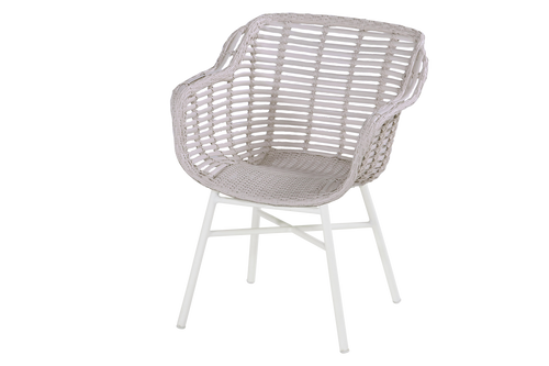 Hartman Tuinstoel Cecilia - Beige Wicker/Kunststof - Zithoogte 44cm - vtwonen shop