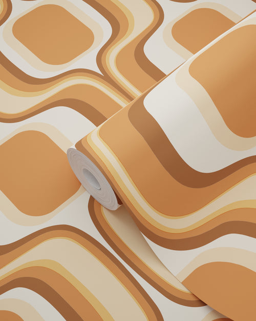 ESTAhome behang retro ornamenten terracotta - 50 x 900 cm - 131585 - vtwonen shop