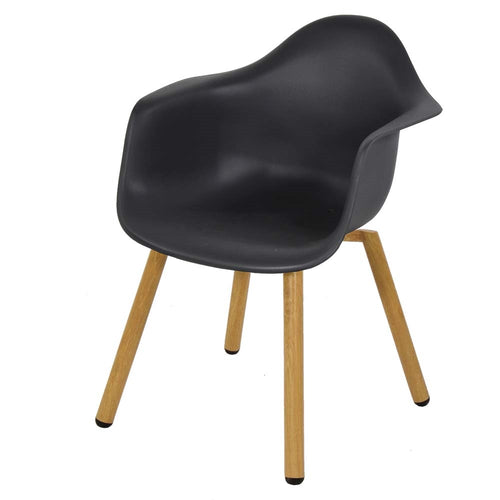 Lesli Living bistrostoel Montreux - zwart - 62,5x44x82,5cm - set van 4