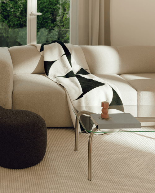 noo.ma Flom 3-zits slaapbank - Desert Beige Bouclé, 140x200 cm slaapfunctie
