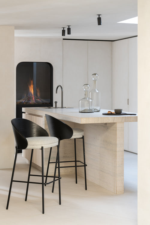 J-Line decoratie Fles Norma - glas - grijs - small - vtwonen shop