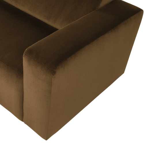 WOOOD 1,5-zits bank arm rechts Mojo Base - Velvet - Honinggeel - 74x145x97