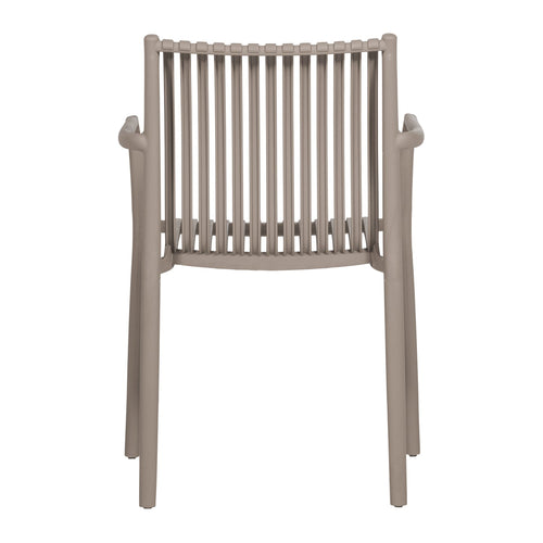 WOOOD eetkamerstoel met armleuning Tunar - Hout - Donkerbruin - Set van 2 - 77x60x61