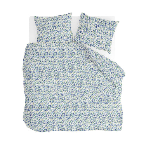 Walra - Dekbedovertrek Remade Flower Fairytale - 240x220 cm - Blauw