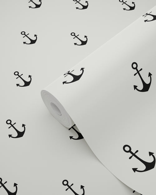 ESTAhome behang ankers beige en zwart - 0,53 x 10,05 m - 128873 - vtwonen shop