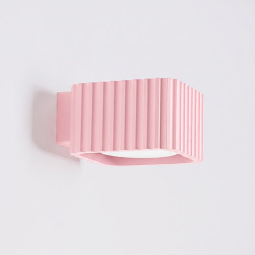 Sollux Lighting Wandlamp RIFF roze Gx53 - 10x12x6cm