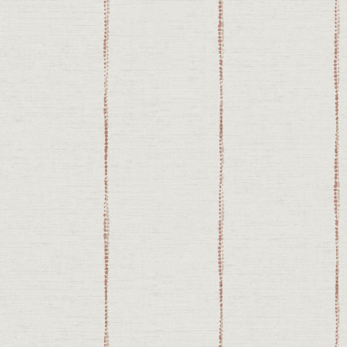 Sanders & Sanders behang geschilderde strepen terracotta en wit - 53 cm x 10,05 m - 640764