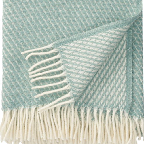 Klippan 100% wollen - deken Velvet - duck egg blue - 130x200cm