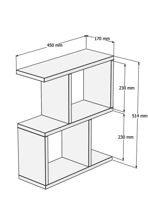 Calicosy - Bijzettafel Zet - 17x45x51,4 cm
