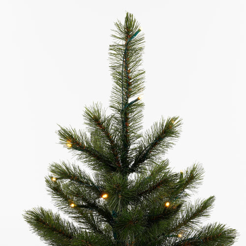 Triumph Tree Bristlecone Kunstkerstboom met LED Verlichting - H155 x Ø99 cm - Donkergroen