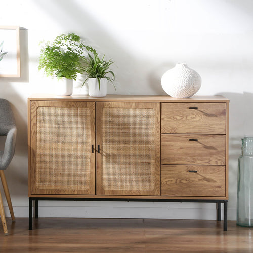 Calicosy - JAYA Dressoir - Licht hout - 40x120x80 cm
