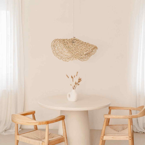 NOA MAY Hanglamp Medina - natural - zeegras - Ø 80 x h 3 cm
