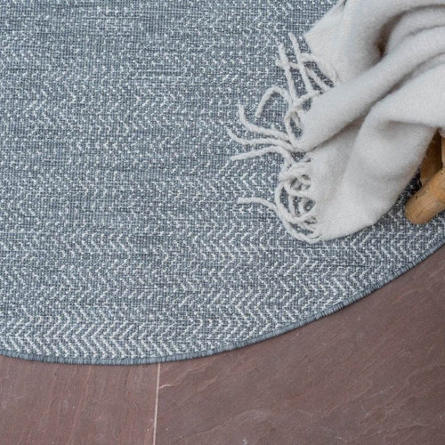 Eva Interior Buitenkleed Dahl Rond - Grijs - Dubbelzijdig