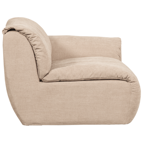 WOOOD 1-zits met arm rechts Baggy - Geweven Chenille - Zand - vtwonen shop