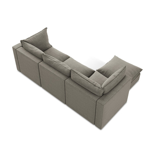 LaMiaSofa hoekbank links Ravenna - bouclé - grijs - 255x165x77