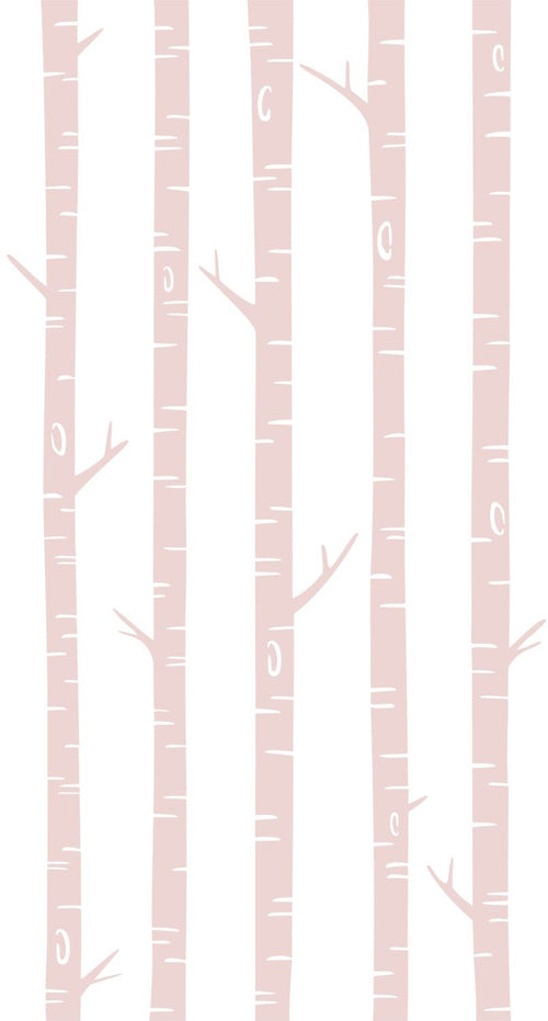 ESTAhome fotobehang berken boomstammen zacht roze - 150 x 279 cm - 158927 - vtwonen shop