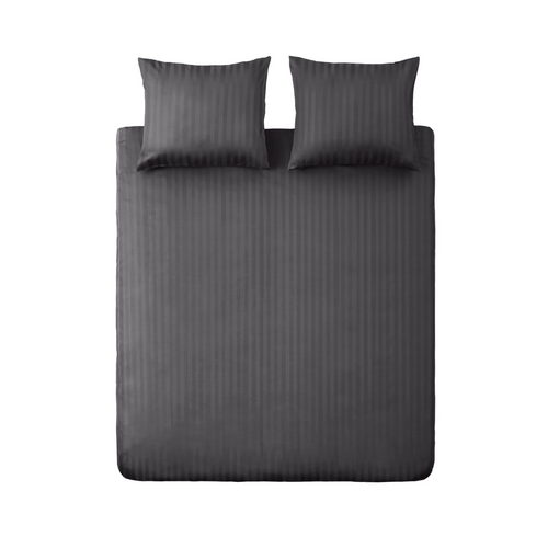 Ten Cate dekbedovertrek - 100% katoensatijn - 140x200/220  - antraciet
