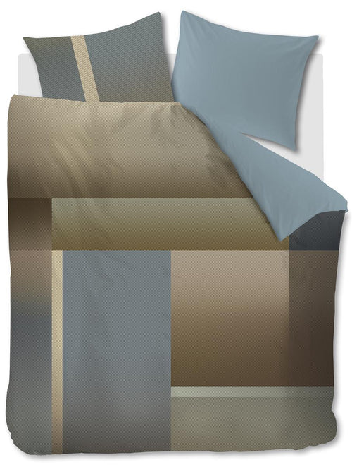 Kardol dekbedovertrek Sloane Square - 260x200/220 cm - blauw grijs - vtwonen shop