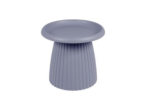 MaximaVida kunststof bijzettafel Mila rond 50 cm muisgrijs
