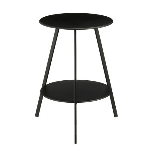 Mica Decorations Seatle Bijzettafel Rond voor Buiten - Koffietafel - Salontafel Buiten - Ook als Plantentafeltje of Plantenstandaard - Metaal - 58 x