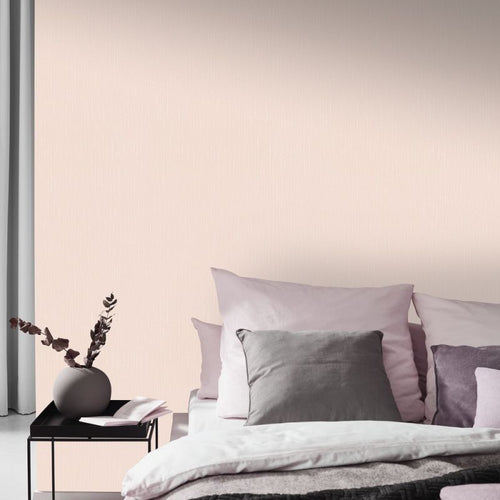 Erismann behang linnenstructuur roze - 53 cm x 10.05 m - 661392 - vtwonen shop