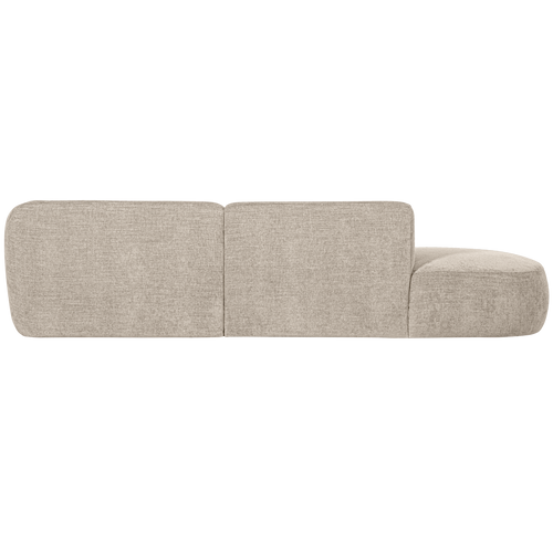 WOOOD chaise longue Polly - Polyester - Zand - 71x258x105/150 - vtwonen shop