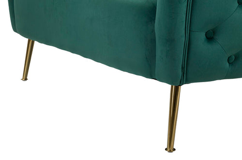 Mauro Ferretti bank - 127x74x73 cm - groen/goud