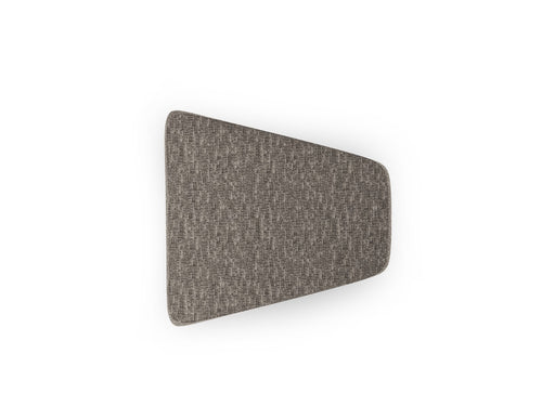 Micadoni Poef Miley chenille, grijs - 79x88x40cm