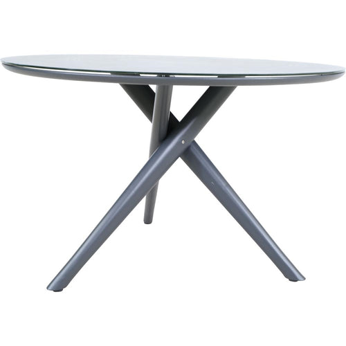 Lesli Living tuintafel Mojito - antraciet - Ø120x74cm