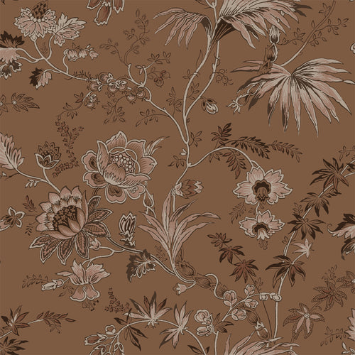 ESTAhome behang vintage bloemen terracotta bruin - 50 x 900 cm - 139403 - vtwonen shop