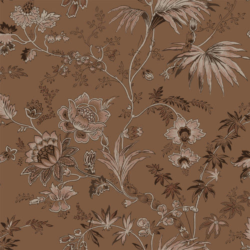 ESTAhome behang vintage bloemen terracotta bruin - 50 x 900 cm - 139403