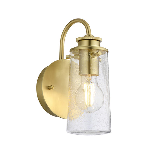 Braelyn Kichler 1-lichts wandlamp geborsteld messing IP44