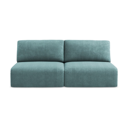 LaMiaSofa 3-zits slaapbank Ostia - chenille stof - jeans - 216x102x79
