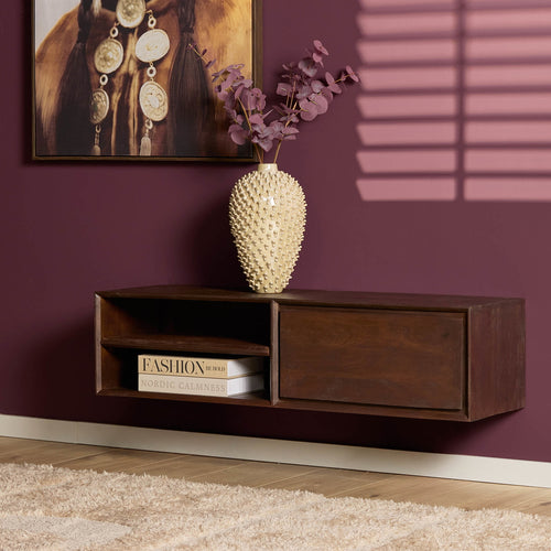 Starfurn Tv-meubel Ambiance - Zwevend - Bruin Hout - 120x35x30cm