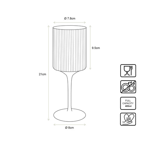 vtwonen Wijnglazen - set van 4 - Gouden Rand - vtwonen shop