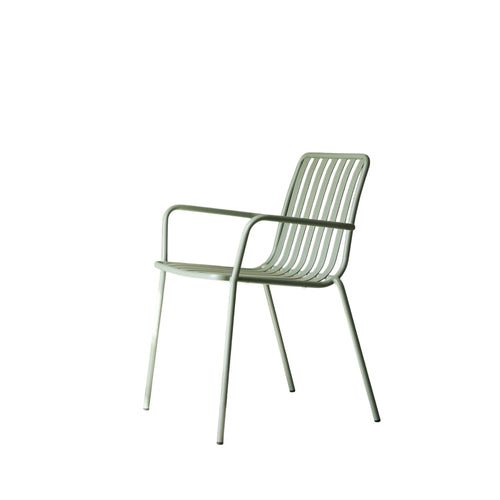 Tikamoon Metalen leunstoel in groen - Groen