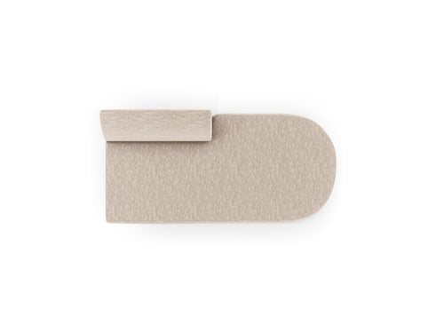 Micadoni Module Miley 2-zits, chenille beige - 90x158x70cm