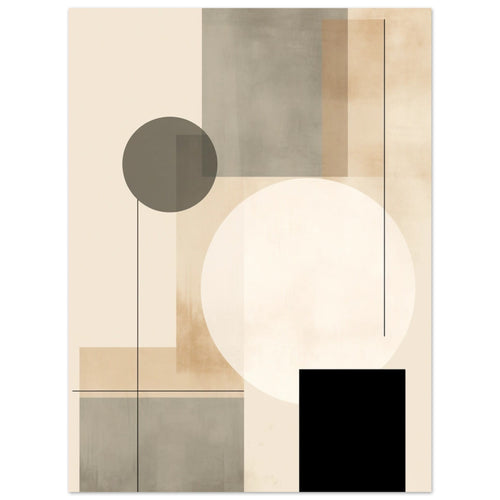 Artfulprints  Japandi abstract   Poster 30x40 cm