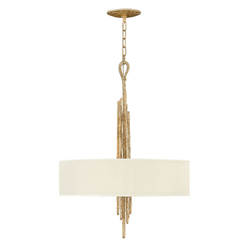 Elstead Spyre - Hanglamp rond 6 lichtbronnen goud, E14