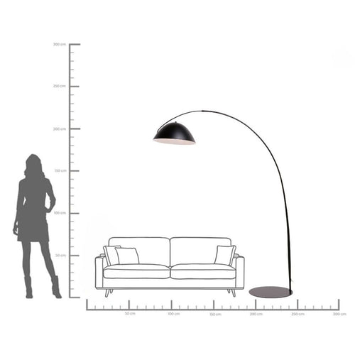 Kare Design Vloerlamp Flip 220cm zwart