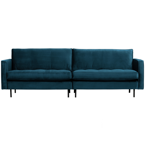 BePureHome classic 3-zits bank Rodeo - Velvet - Blauw - 83x275x88 - vtwonen shop