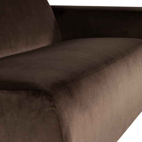 WOOOD 1,5-zits bank arm rechts Mojo Base - Velvet - Bruin - 74x145x97