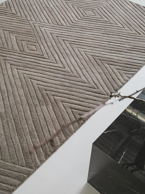 benuta wollen vloerkleed Yanis - beige/lichtbruin - 200x300 cm