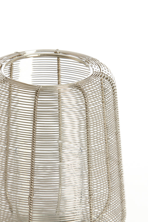 Light & Living windlicht ADETA - Ø18x21cm - zilver