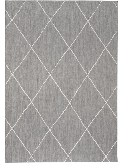 benuta binnen- en buitenkleed Metro - grijs - 140x200 cm