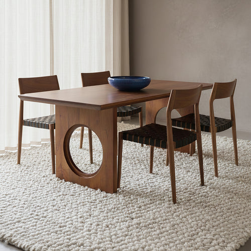 Bullnose Chamfered Loop mangohouten eettafel  - 200 cm
